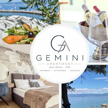 Gemini Apartments Krk - Modern, Ruhig Gelegen Und Doch Zentral Διαμέρισμα Malinska